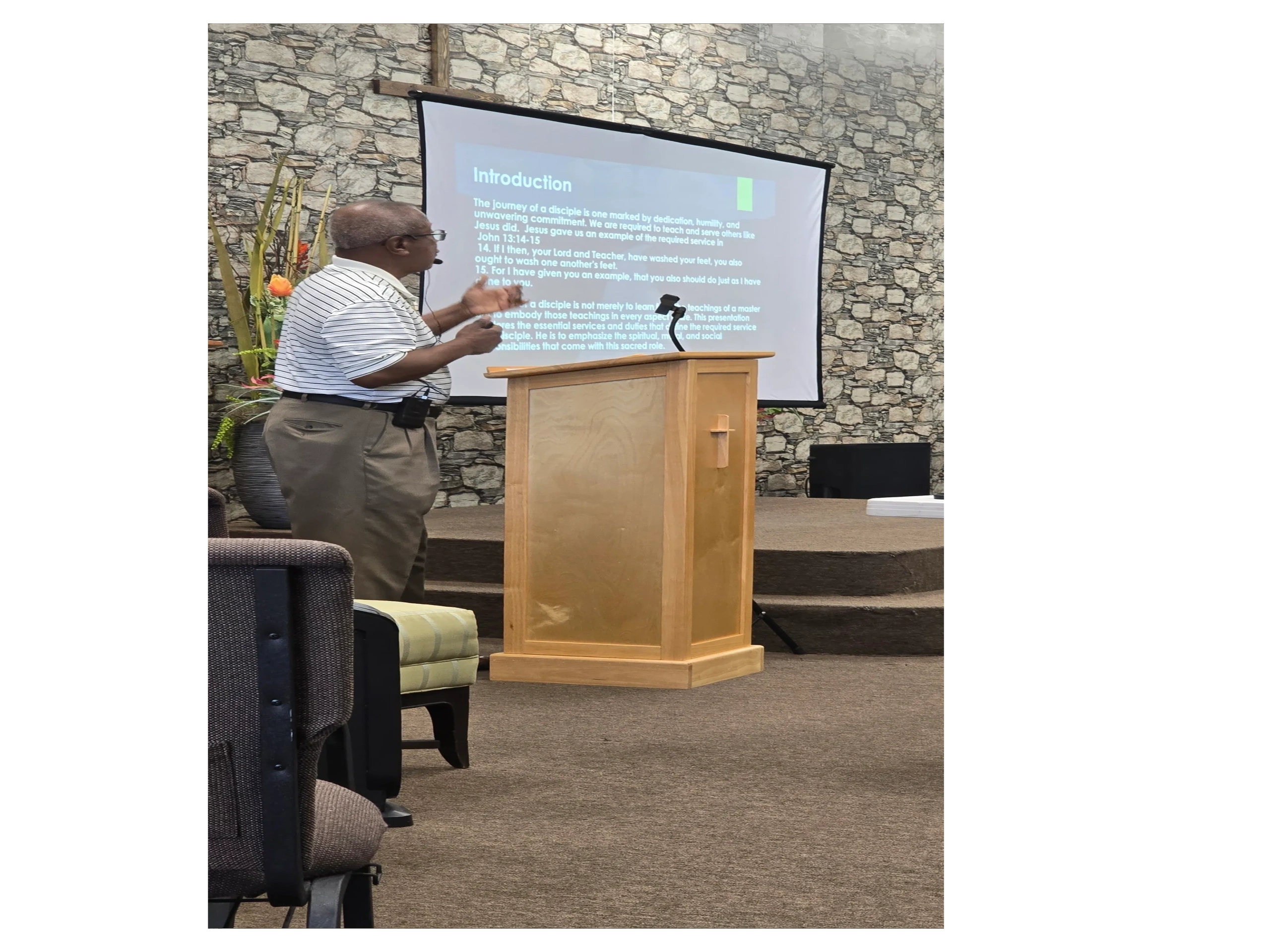 Teaching session at Temple Ministries